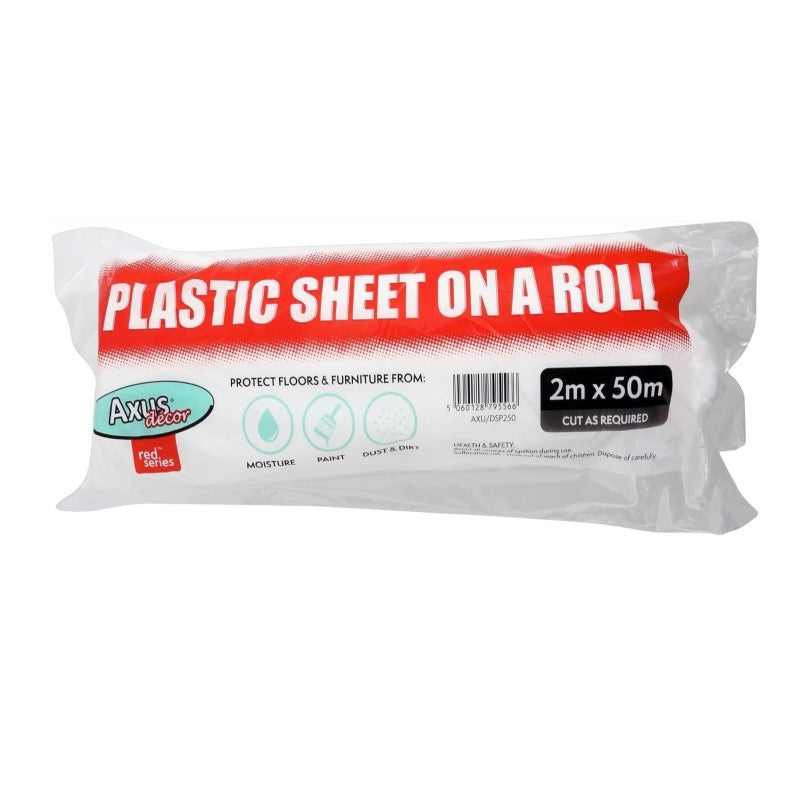 Axus Plastic Sheet Roll (Red Series) 2m X 50m