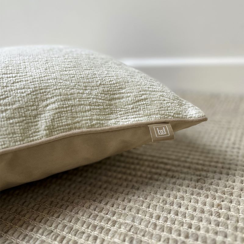 Belgravia Luxe Wave Chenille Cream Cushion 50X30cm