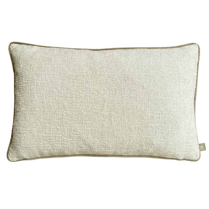 Belgravia Luxe Wave Chenille Cream Cushion 50X30cm