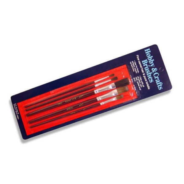 Wooster 5-Piece Camel Hair/Bristle Art Brush Assortment