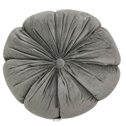 Malini Fleur Grey Velvet Cushion