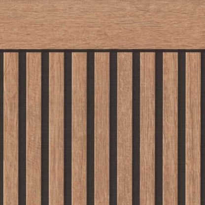 Scandi Wood Slat Wallpaper - Half Wall Panel