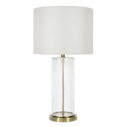 Pagazzi Adelia White Antique Brass Table Lamp