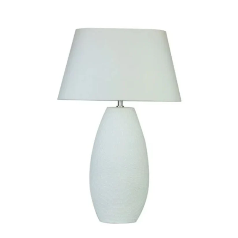 Pagazzi Caitlin Tall White Ceramic Table Lamp