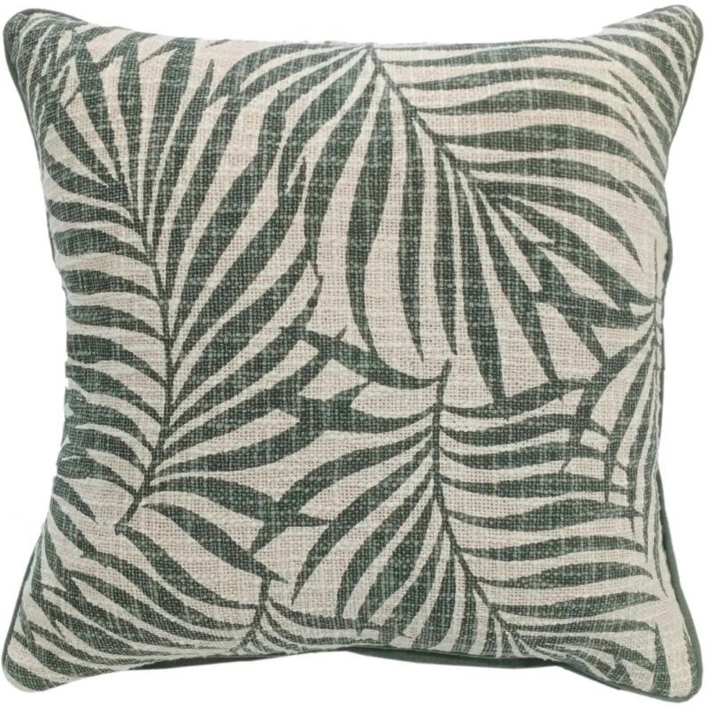 Malini Wapi Green Leaf Print Cushion