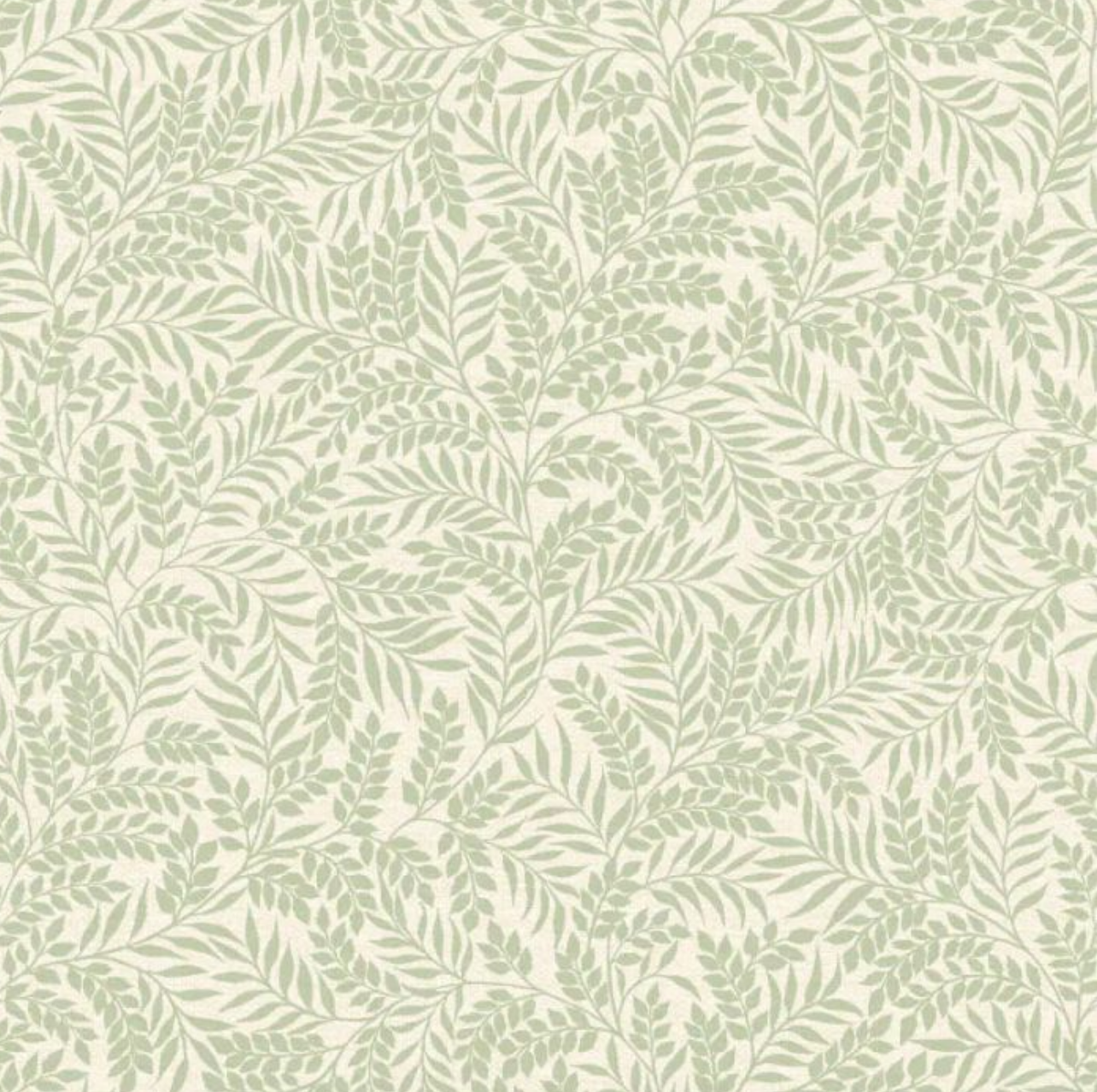 Mini Leaf Wallpaper - Sage Sample