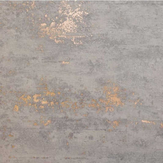 Gravity Stone Effect Textured Metallic Wallpaper Grey & Rose Gold sample