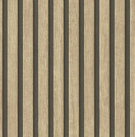 Wooden Slat 3D Wallpaper - Light Oak Sample