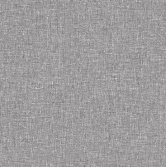 Linen Texture Wallpaper Mid grey Sample