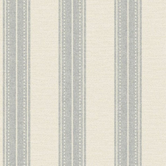 Yuste Stripe Wallpaper - Blue Sample