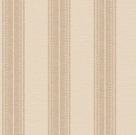 Yuste Stripe Wallpaper - Coral Sample