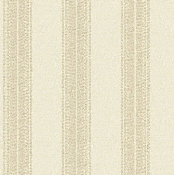 Yuste Stripe Wallpaper - Cream Sample