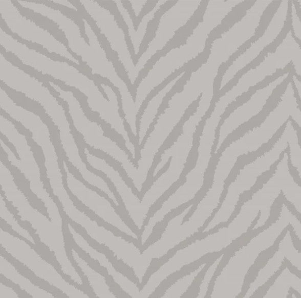 Zahara Animal Print Wallpaper Grey Sample