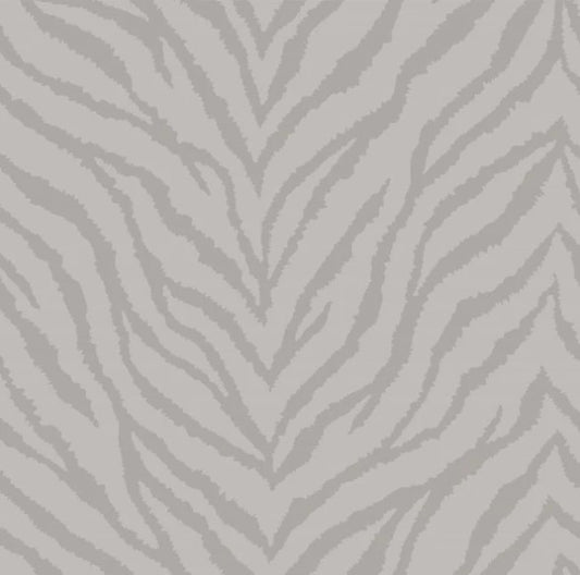 Zahara Animal Print Wallpaper Grey Sample