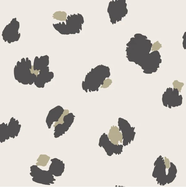 Large Leopard Spot Wallpaper Cream Sample