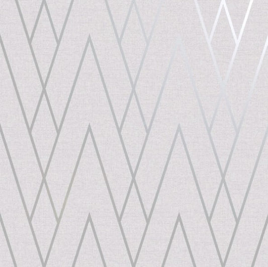 Duo Chevron DCO Exclusive Wallpaper grey sample