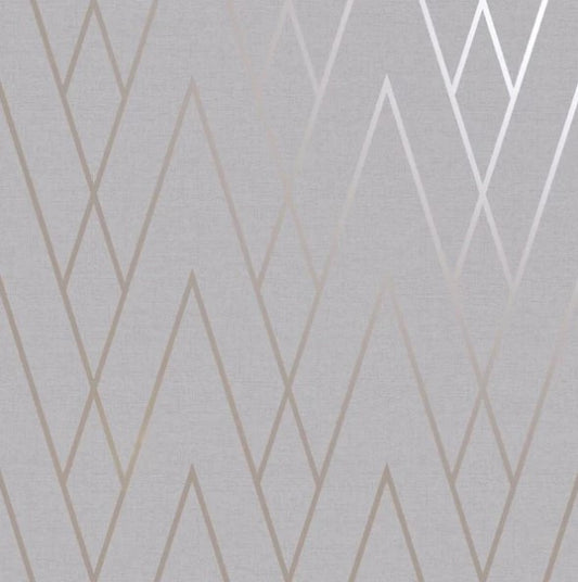 Duo Chevron DCO Exclusive Wallpaper champagne sample