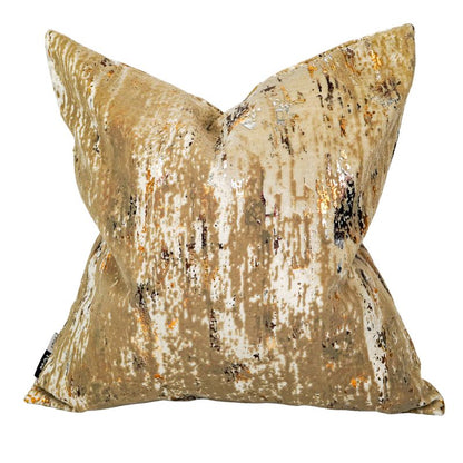 Malini Torcello Gold Metallic Cushion