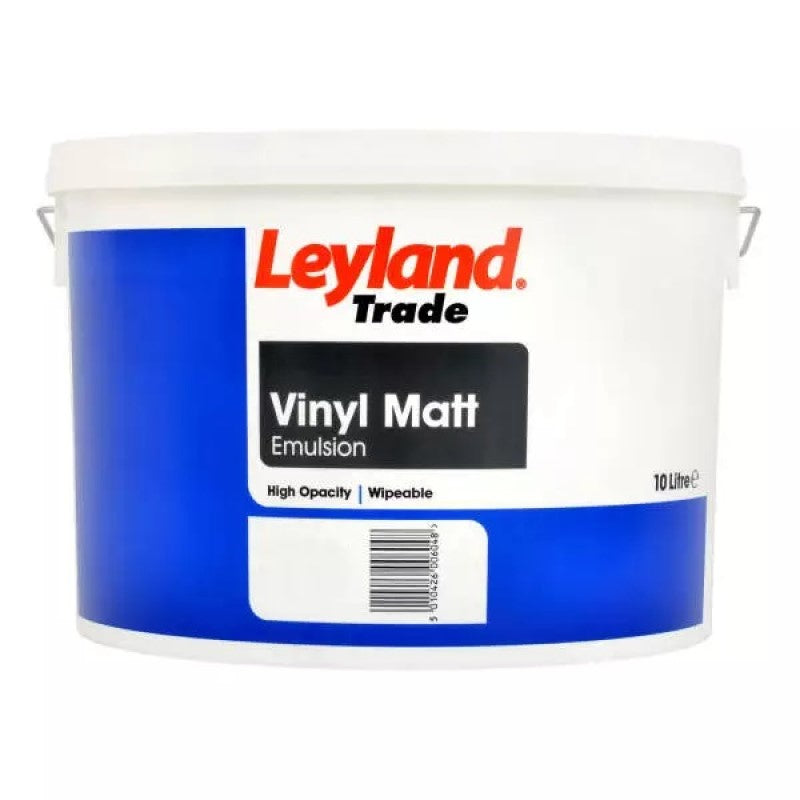 Leyland Trade Vinyl Matt - Designer Colour Match Paint - Mysterious Grey 10L