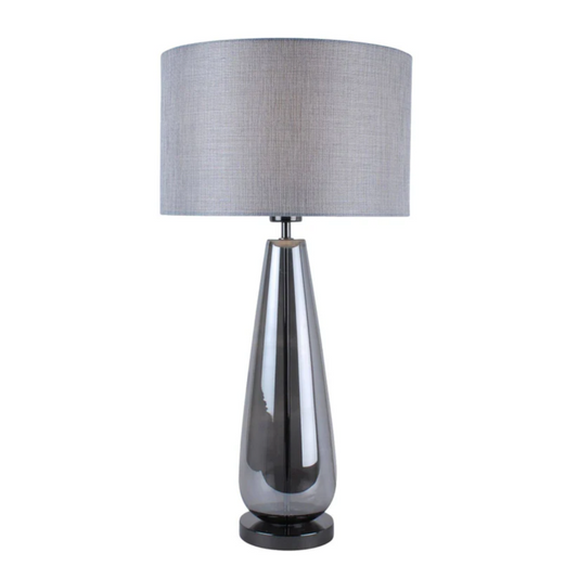 Pagazzi Tulisa Tall Smoked Glass Table Lamp