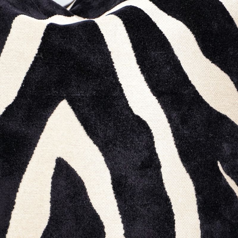 Malini Zebedeedodah Black Zebra Print Cushion