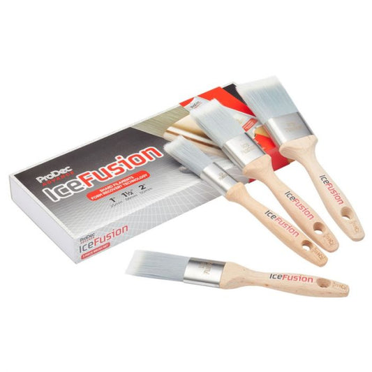 ProDec Ice Fusion 3 Pack Brush Set - With Free 1.5" Oval Brush