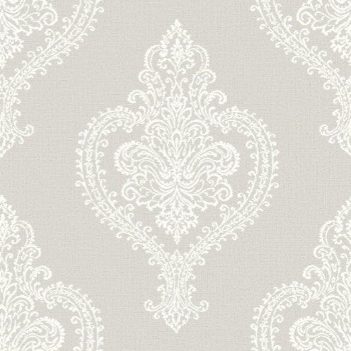 Adalyn Luxury Damask Wallpaper Taupe