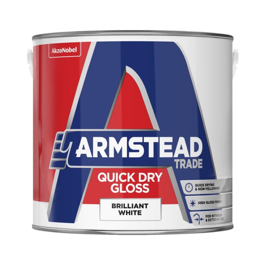 Armstead Trade Quick Dry Gloss Paint - Brilliant White