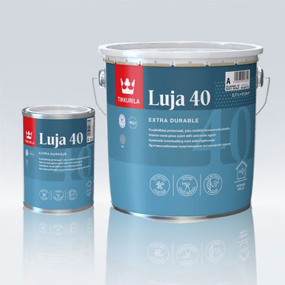 Tikkurila Luja 40 Scrubbable Semi-Gloss for Bathrooms & Wall Tiles - Colour Match