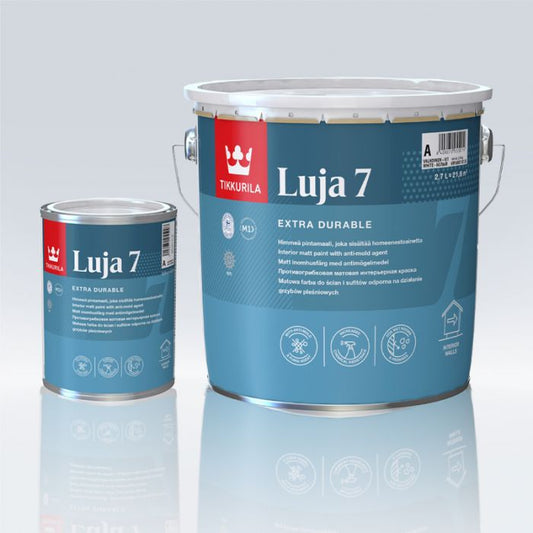 Tikkurila Luja 7 Scrubbable Matt for Bathrooms & Wall Tiles - Colour Match