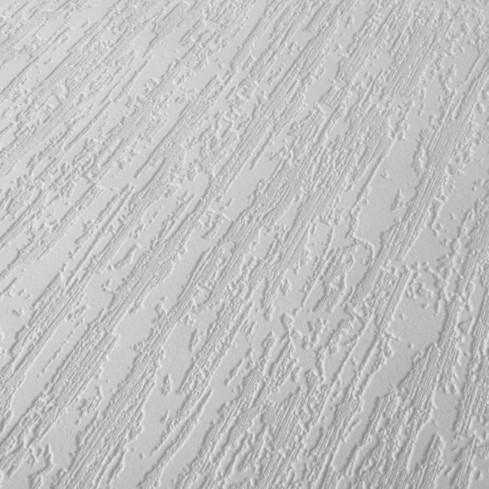 Bark Effect Textured Vinyl Wallpaper White 2409-10