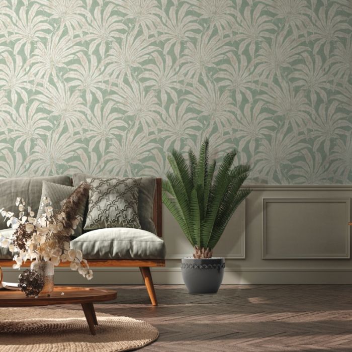 Tropical Palm Leaf Wallpaper