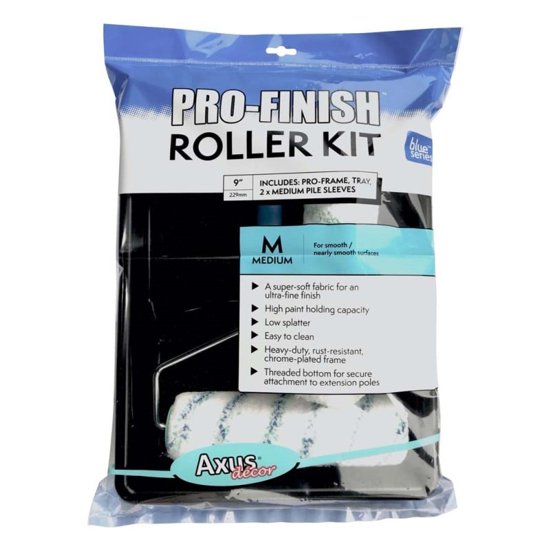 Axus Blue Series Pro-Finish 9" Roller Kit