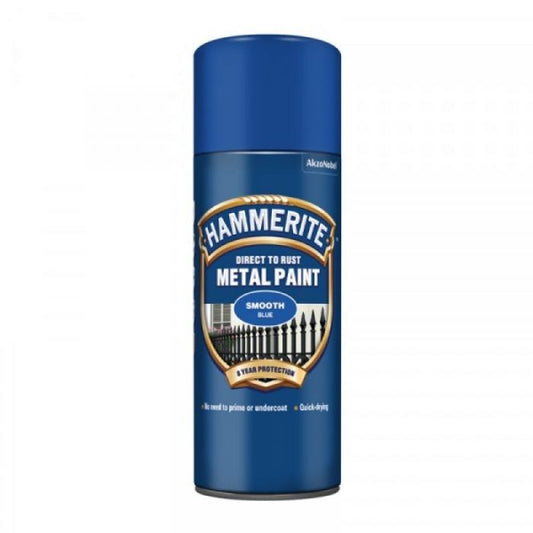 Hammerite Metal Paint Smooth Aerosol - Blue 400ml