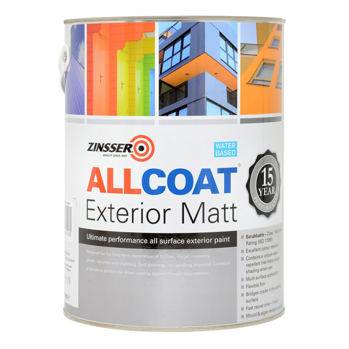 Zinsser AllCoat Matt - Designer Colour Match Paint - PGL113 2.5L