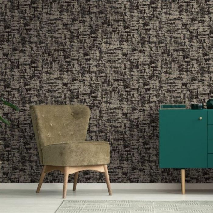 Brindle Distressed Flock Texture Wallpaper