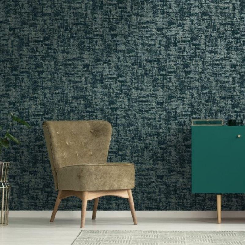 Brindle Distressed Flock Texture Wallpaper