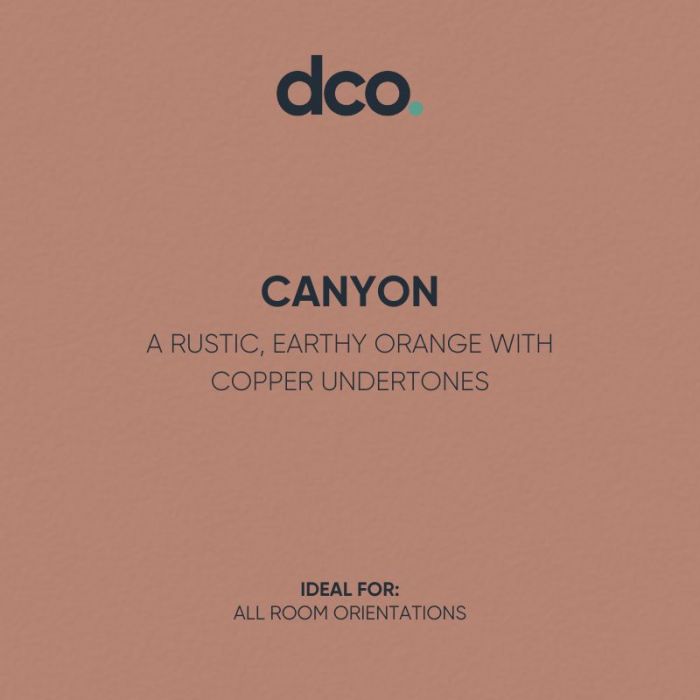 DCO Colour of the Year 2022 - Canyon