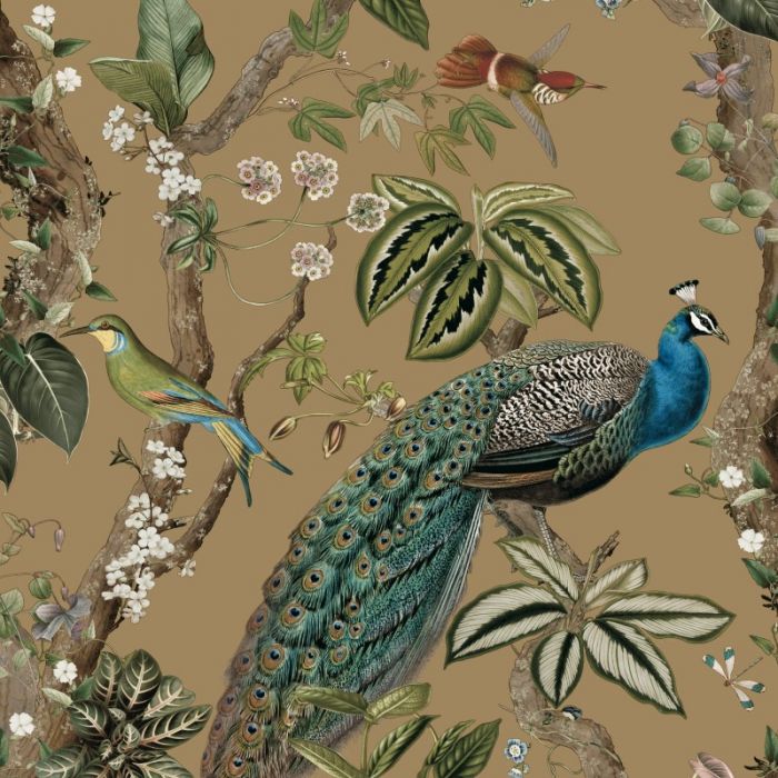 Cassia Peacock Wallpaper