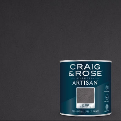 Craig & Rose Artisan Stone Effect Paint - Charcoal Stone 2.5L