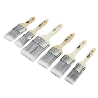 Coral Maverick Oval Paint Brush Set - Pack of 6