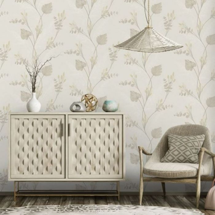 Amarante Bunny Tails and Pampas Heavy Weight Vinyl Wallpaper