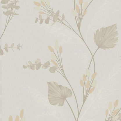 Amarante Bunny Tails and Pampas Heavy Weight Vinyl Wallpaper