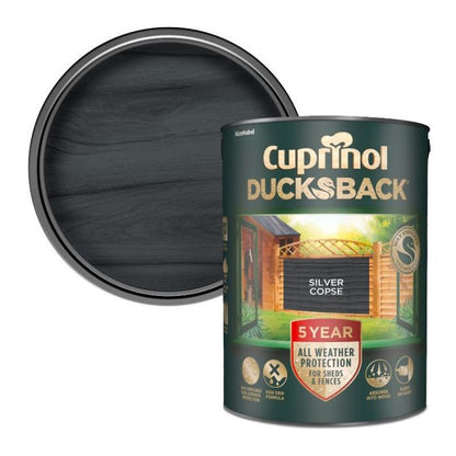 Cuprinol 5 Year Ducksback Fence & Shed Treatment - Silver Copse