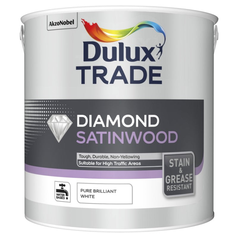 Dulux Trade Diamond Satinwood - Pure Brilliant White