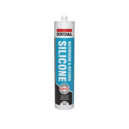 Soudal Bathroom & Kitchen Silicone - White 290ml