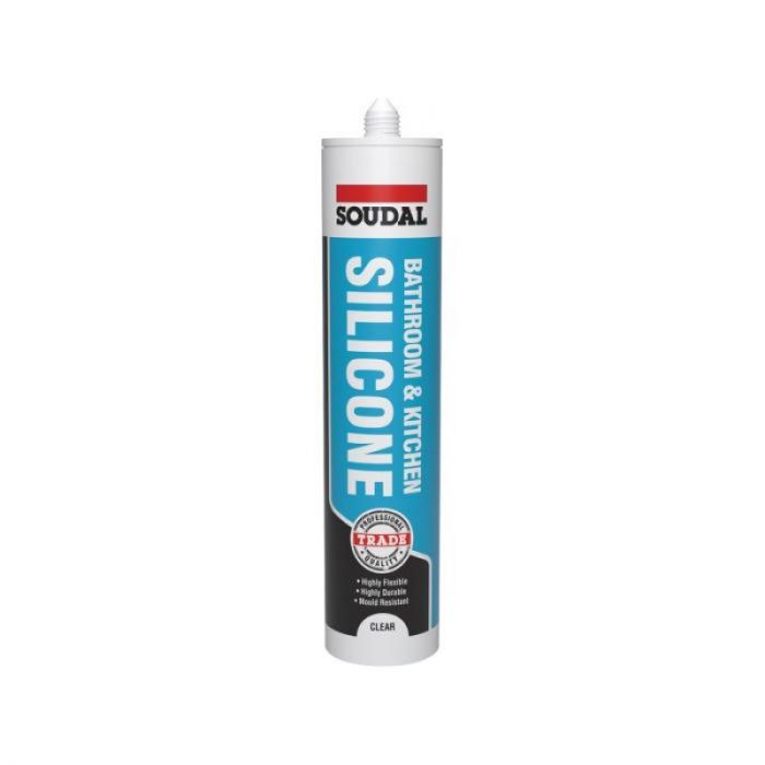 Soudal Bathroom & Kitchen Silicone - Clear 290ml