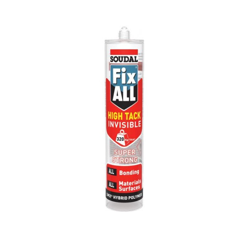 Soudal Fix ALL High Tack Adhesive & Sealant - Invisible 290ml