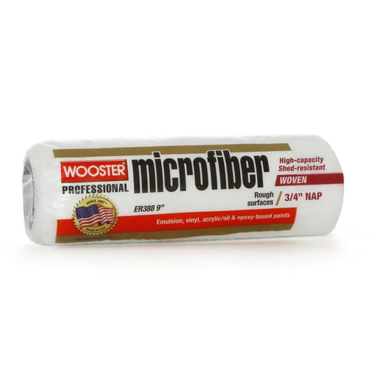 Wooster 9" Microfiber Roller Sleeve ¾" Nap Long Pile