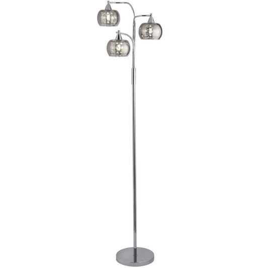 Pagazzi Escada 3 Light Floor Lamp Polished Chrome